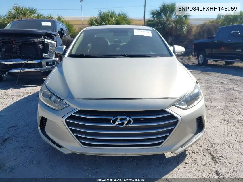 5NPD84LFXHH145059 2017 Hyundai Elantra Se