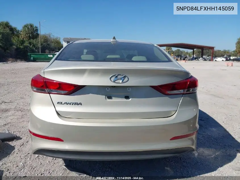 5NPD84LFXHH145059 2017 Hyundai Elantra Se