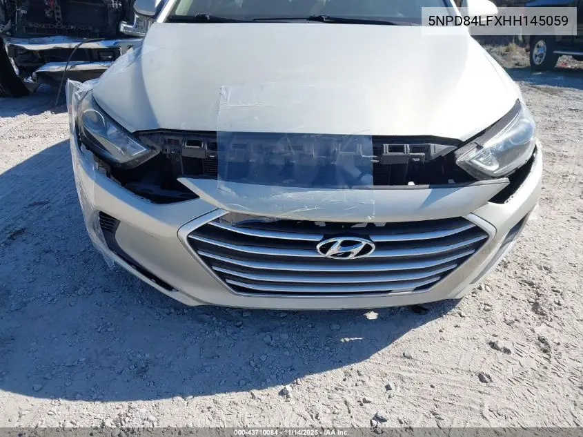 5NPD84LFXHH145059 2017 Hyundai Elantra Se