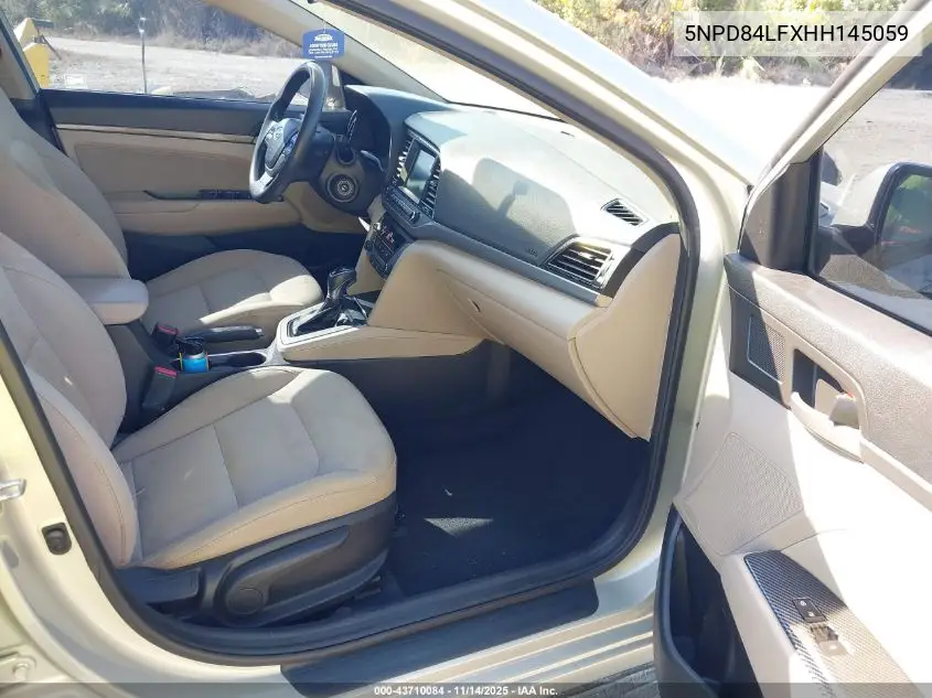 5NPD84LFXHH145059 2017 Hyundai Elantra Se
