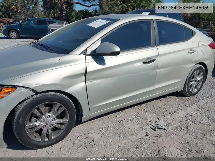 5NPD84LFXHH145059 2017 Hyundai Elantra Se