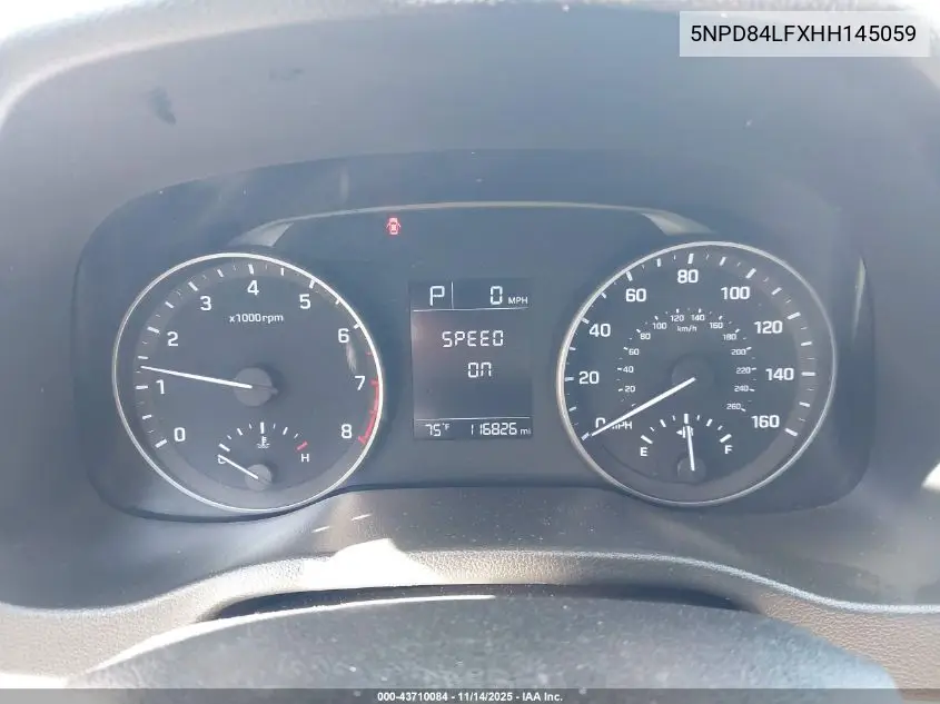5NPD84LFXHH145059 2017 Hyundai Elantra Se
