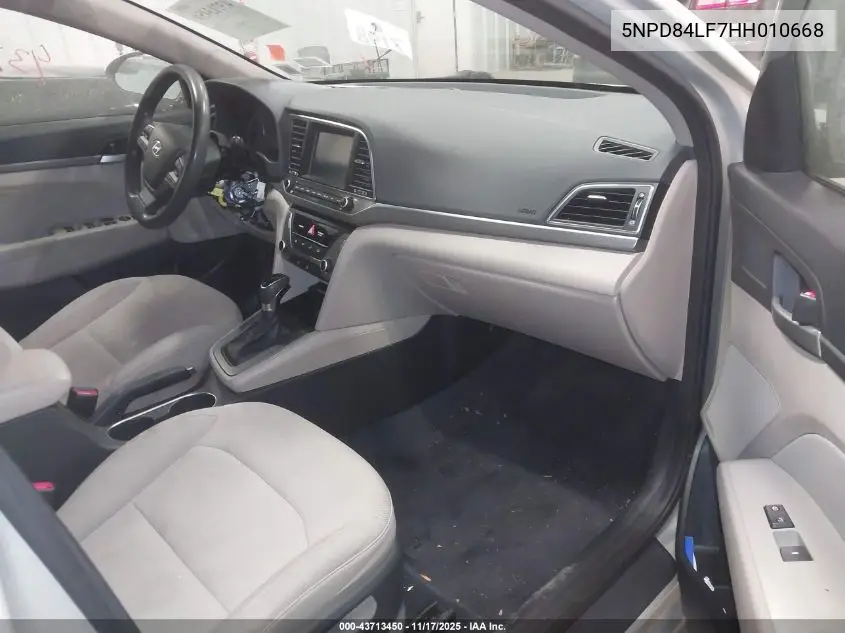 5NPD84LF7HH010668 2017 Hyundai Elantra Se