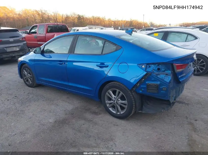 5NPD84LF9HH174942 2017 Hyundai Elantra Se