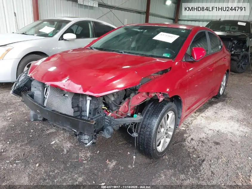 KMHD84LF1HU244791 2017 Hyundai Elantra Value Edition