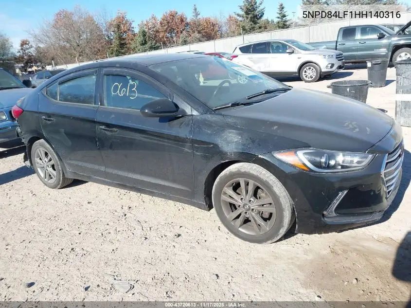 5NPD84LF1HH140316 2017 Hyundai Elantra Value Edition