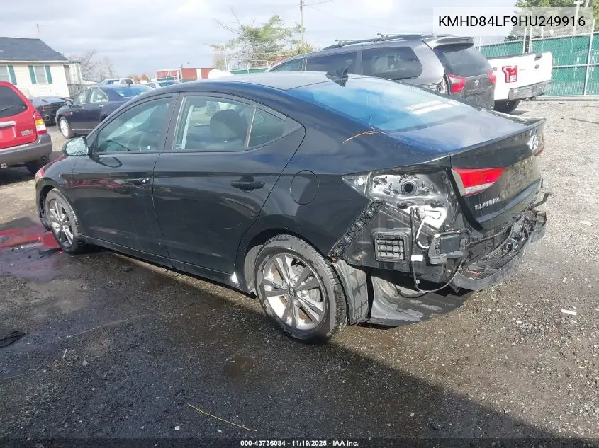KMHD84LF9HU249916 2017 Hyundai Elantra Value Edition