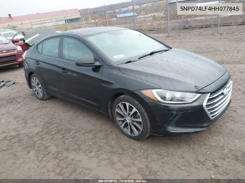 5NPD74LF4HH077845 2017 Hyundai Elantra Se