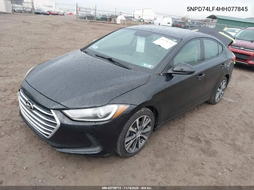 5NPD74LF4HH077845 2017 Hyundai Elantra Se