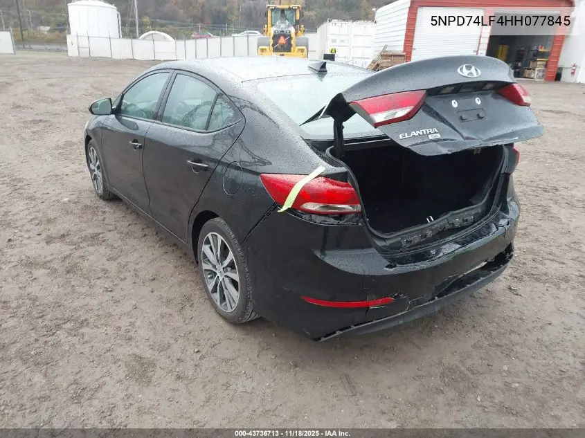 5NPD74LF4HH077845 2017 Hyundai Elantra Se
