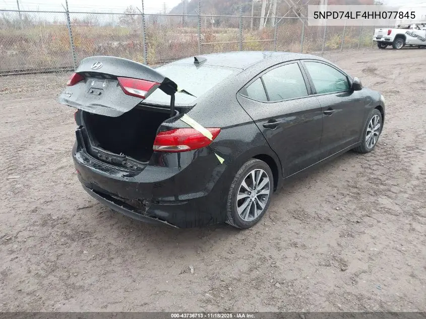 5NPD74LF4HH077845 2017 Hyundai Elantra Se