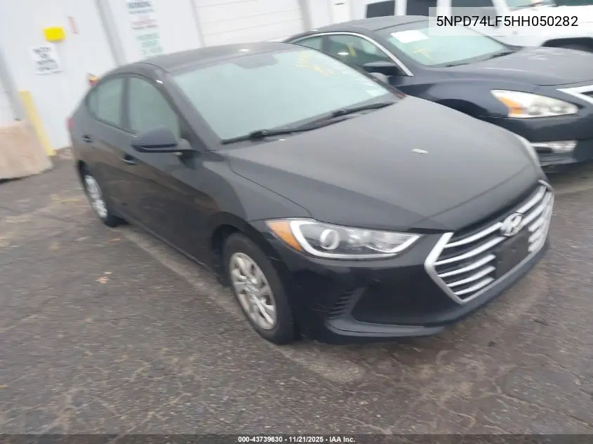 5NPD74LF5HH050282 2017 Hyundai Elantra Se