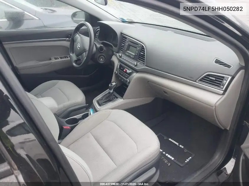 5NPD74LF5HH050282 2017 Hyundai Elantra Se