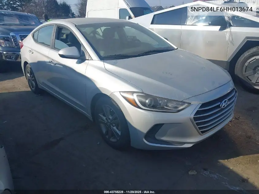5NPD84LF6HH013674 2017 Hyundai Elantra Se