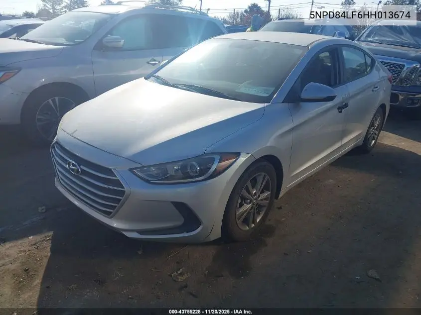 5NPD84LF6HH013674 2017 Hyundai Elantra Se