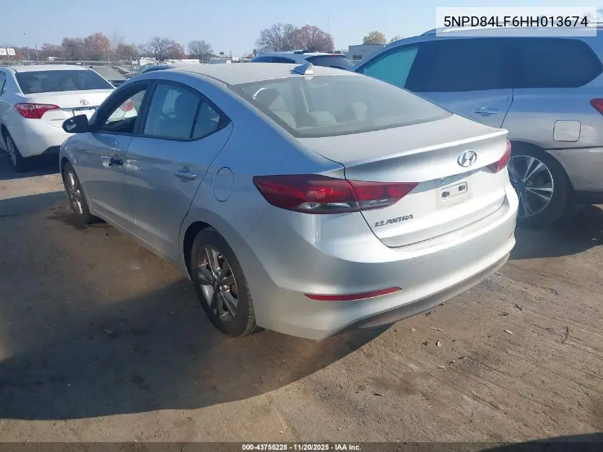 5NPD84LF6HH013674 2017 Hyundai Elantra Se