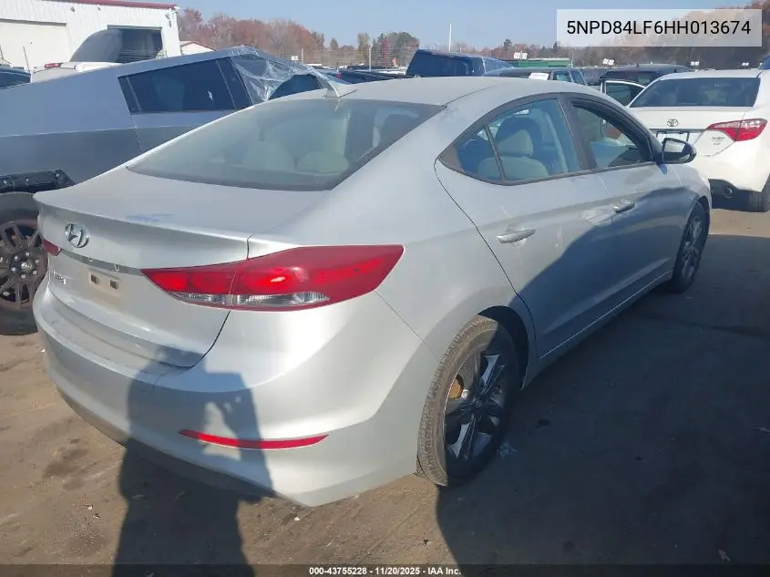 5NPD84LF6HH013674 2017 Hyundai Elantra Se