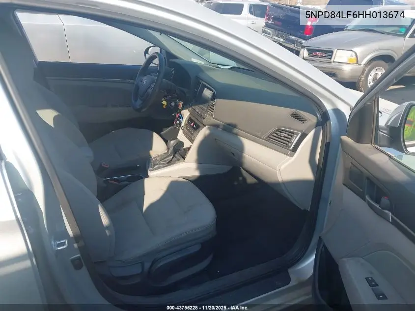 5NPD84LF6HH013674 2017 Hyundai Elantra Se