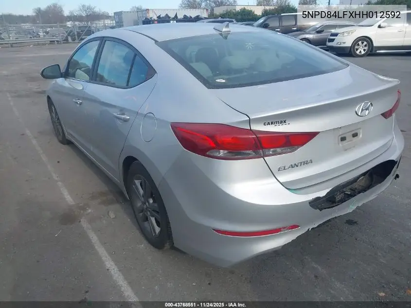5NPD84LFXHH012592 2017 Hyundai Elantra Se