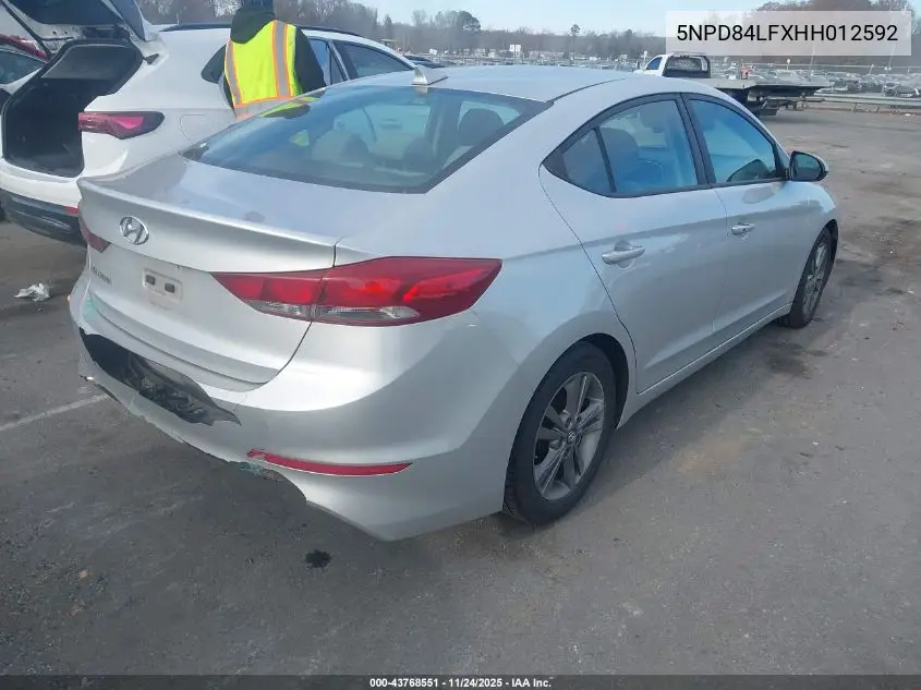 5NPD84LFXHH012592 2017 Hyundai Elantra Se
