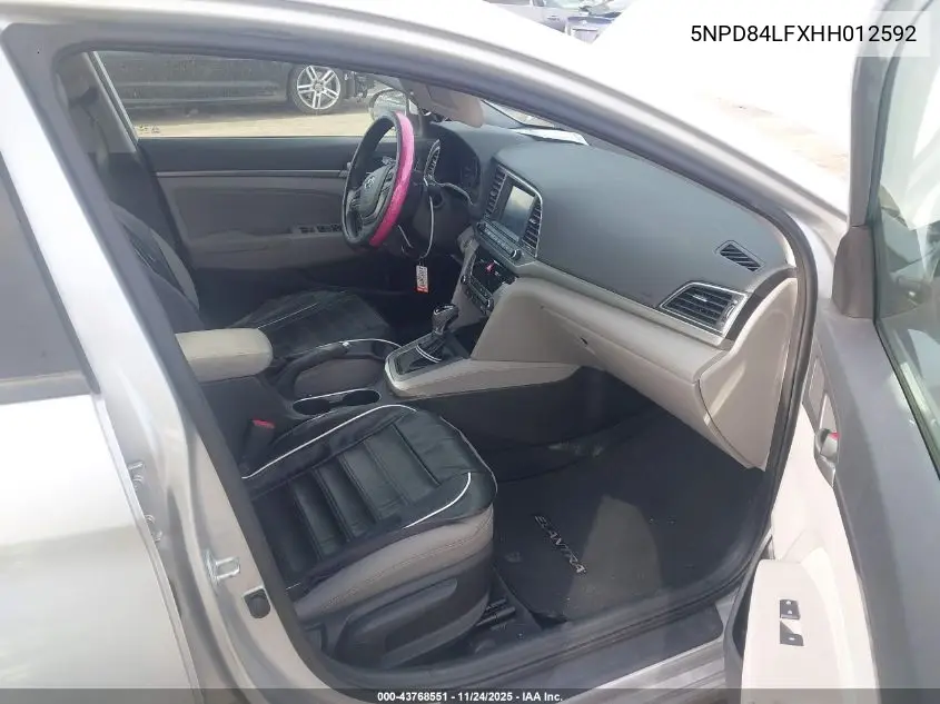 5NPD84LFXHH012592 2017 Hyundai Elantra Se