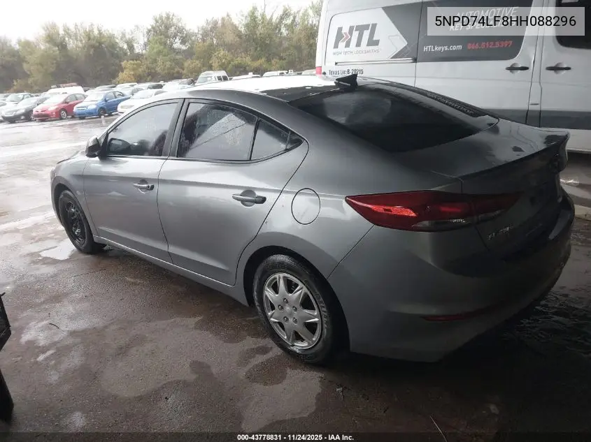 5NPD74LF8HH088296 2017 Hyundai Elantra Se