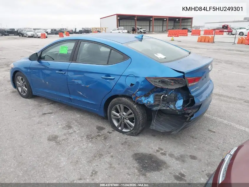 KMHD84LF5HU249301 2017 Hyundai Elantra Value Edition