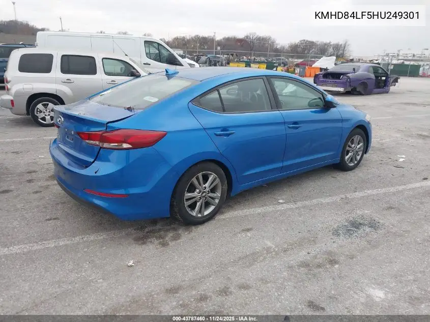 KMHD84LF5HU249301 2017 Hyundai Elantra Value Edition