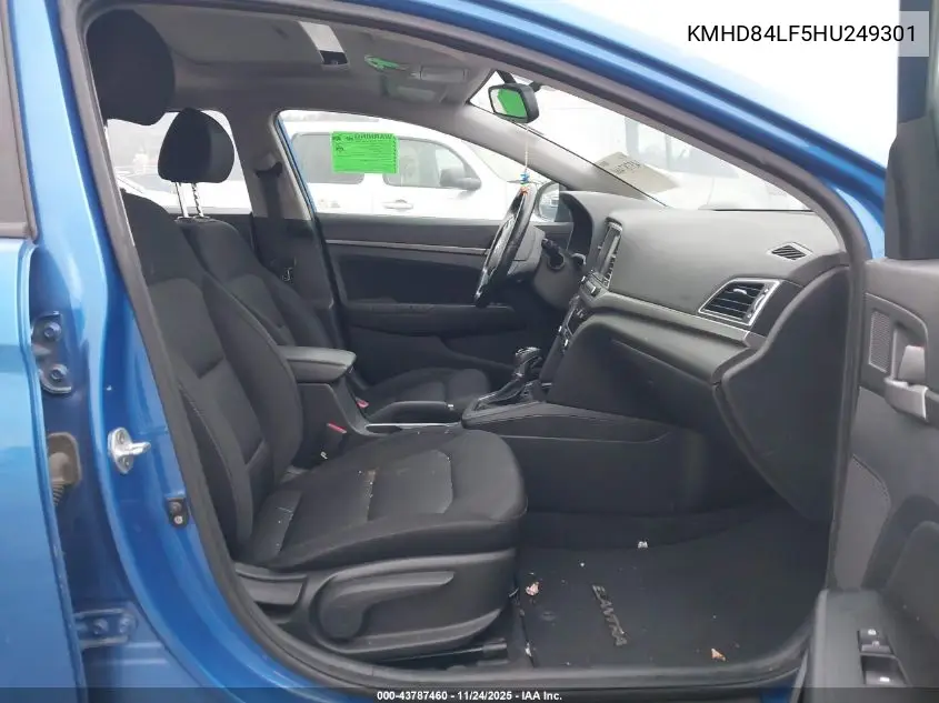 KMHD84LF5HU249301 2017 Hyundai Elantra Value Edition