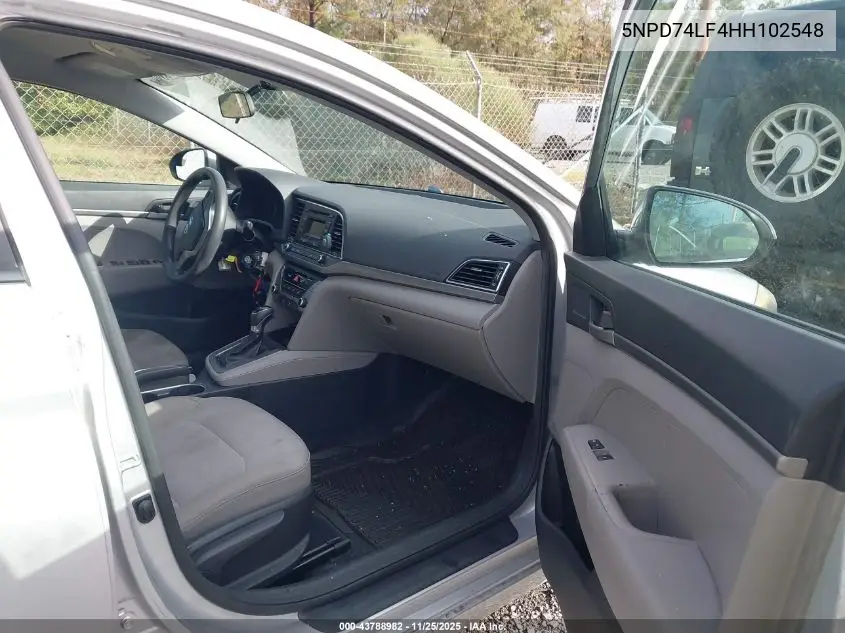 5NPD74LF4HH102548 2017 Hyundai Elantra Se