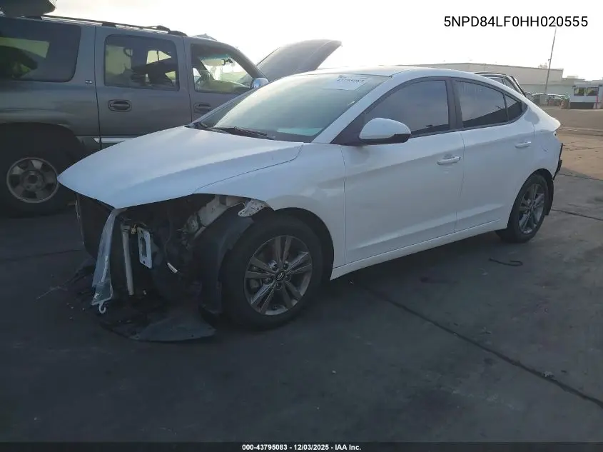 5NPD84LF0HH020555 2017 Hyundai Elantra Se