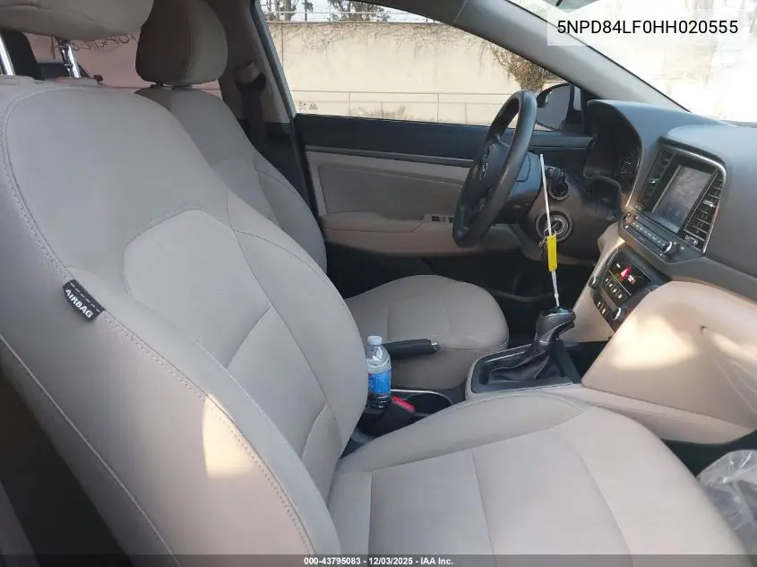 5NPD84LF0HH020555 2017 Hyundai Elantra Se