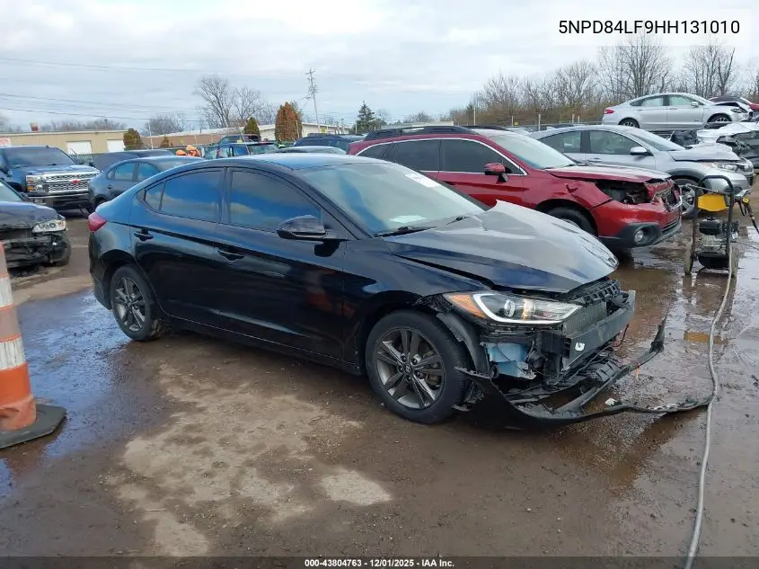 5NPD84LF9HH131010 2017 Hyundai Elantra Se