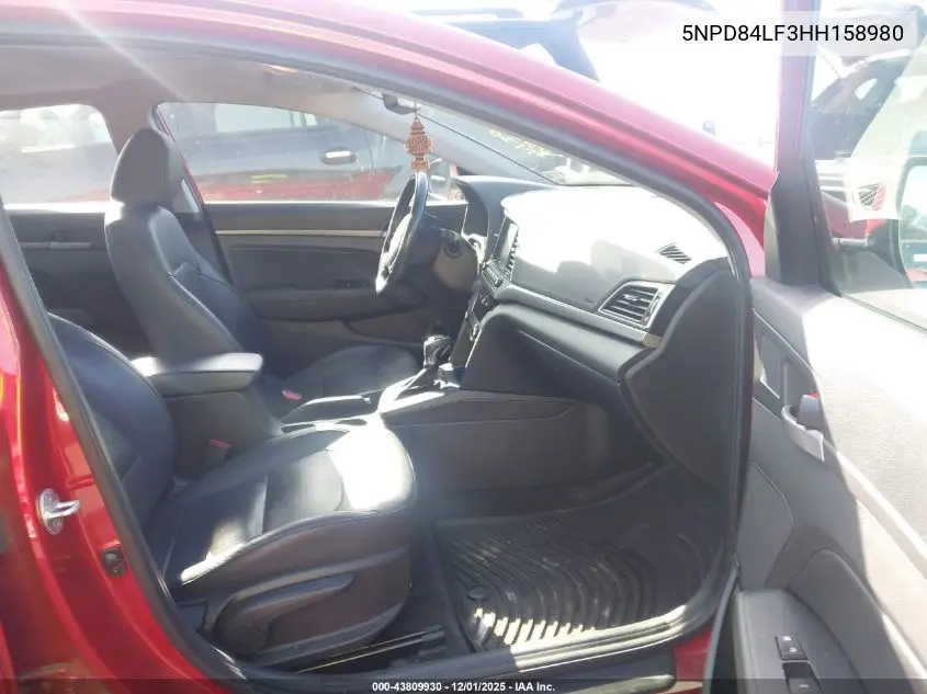 5NPD84LF3HH158980 2017 Hyundai Elantra Limited