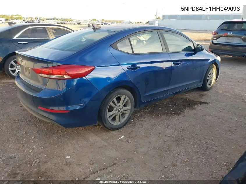 5NPD84LF1HH049093 2017 Hyundai Elantra Se
