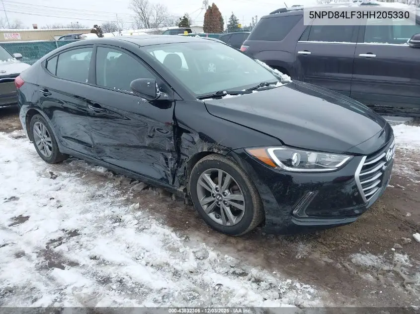 5NPD84LF3HH205330 2017 Hyundai Elantra Value Edition