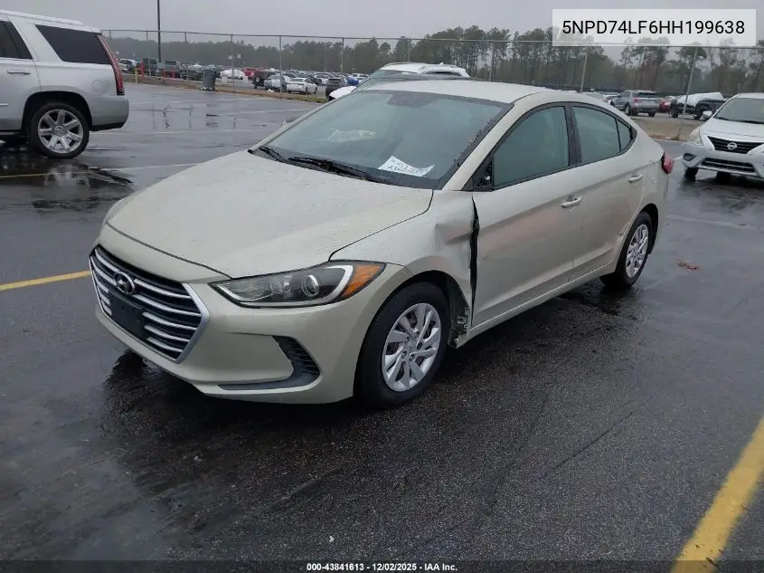 5NPD74LF6HH199638 2017 Hyundai Elantra Se
