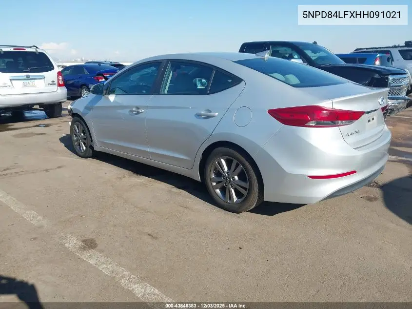 5NPD84LFXHH091021 2017 Hyundai Elantra Se