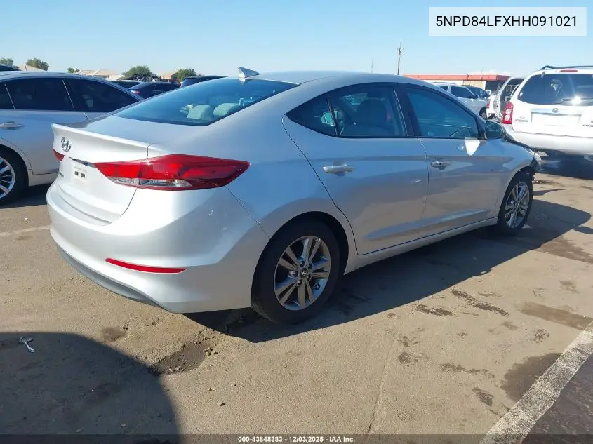 5NPD84LFXHH091021 2017 Hyundai Elantra Se