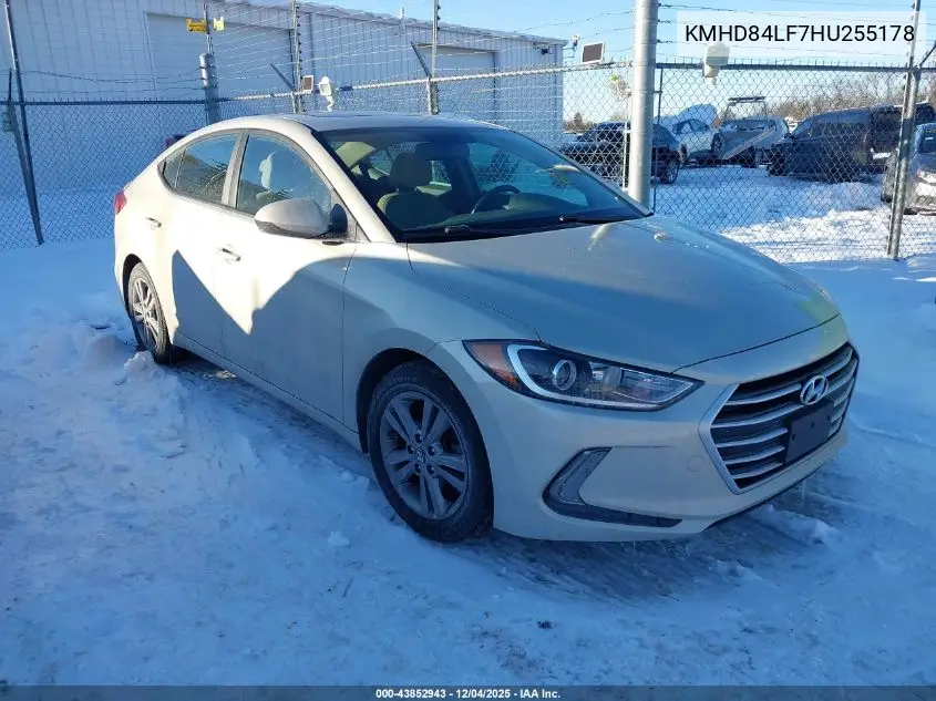 KMHD84LF7HU255178 2017 Hyundai Elantra Value Edition