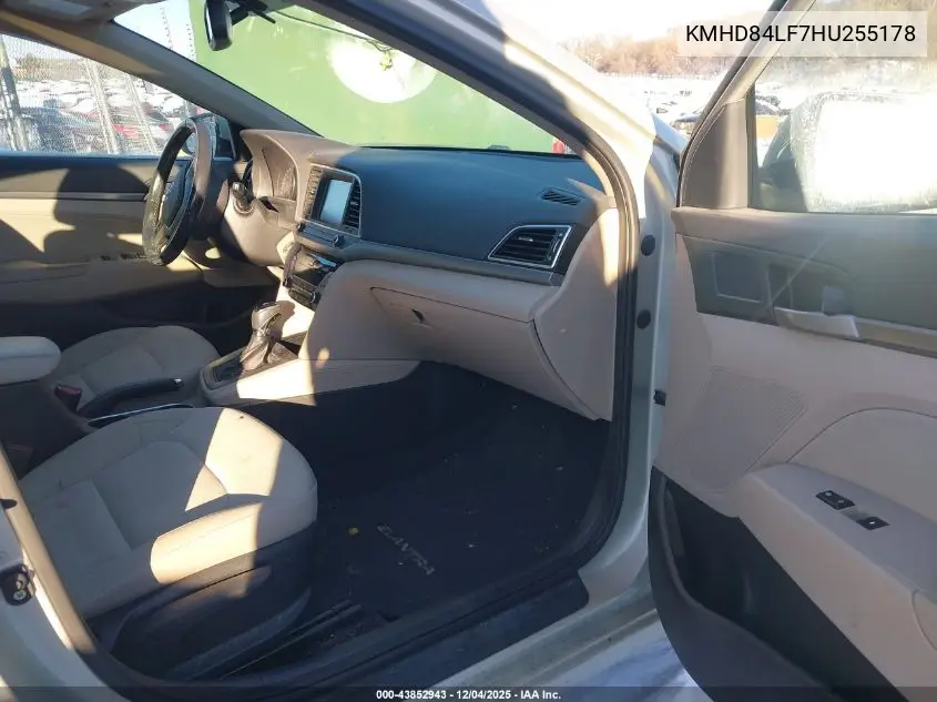 KMHD84LF7HU255178 2017 Hyundai Elantra Value Edition