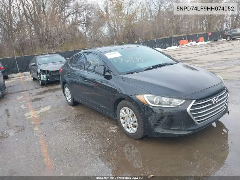 5NPD74LF9HH074052 2017 Hyundai Elantra Se