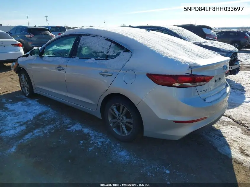5NPD84LF8HH033697 2017 Hyundai Elantra Se