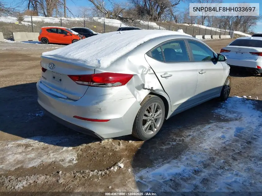 5NPD84LF8HH033697 2017 Hyundai Elantra Se