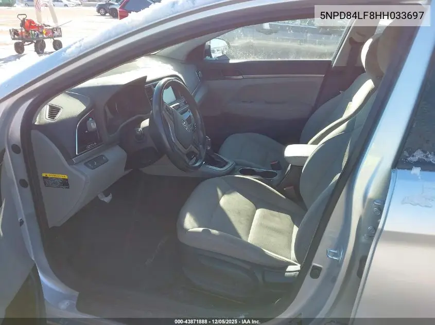 5NPD84LF8HH033697 2017 Hyundai Elantra Se