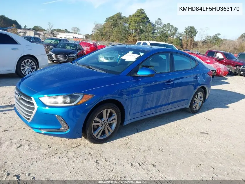 KMHD84LF5HU363170 2017 Hyundai Elantra Value Edition