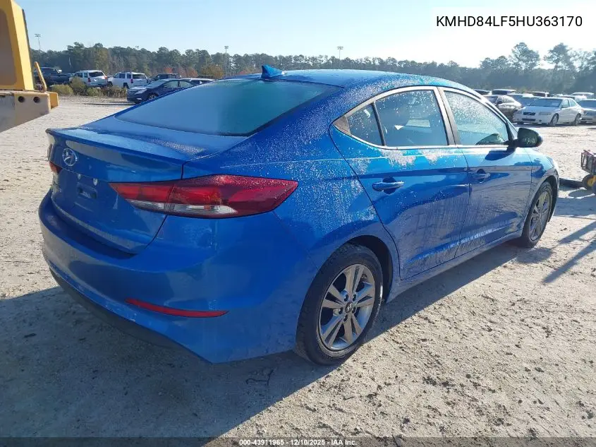 KMHD84LF5HU363170 2017 Hyundai Elantra Value Edition
