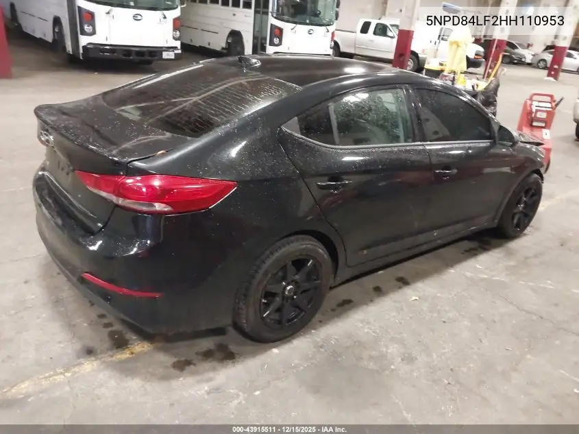 5NPD84LF2HH110953 2017 Hyundai Elantra Se