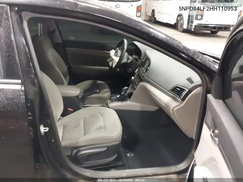 5NPD84LF2HH110953 2017 Hyundai Elantra Se