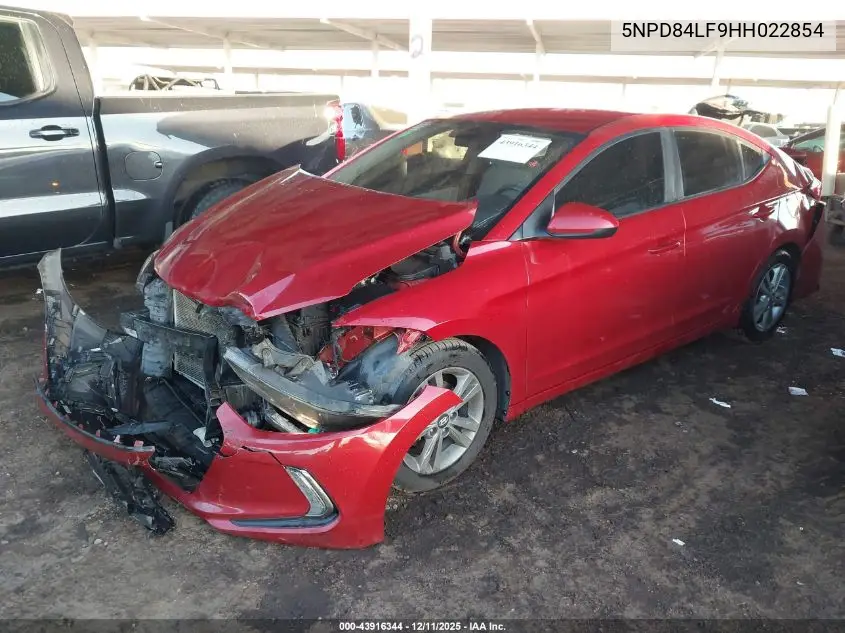 5NPD84LF9HH022854 2017 Hyundai Elantra Se
